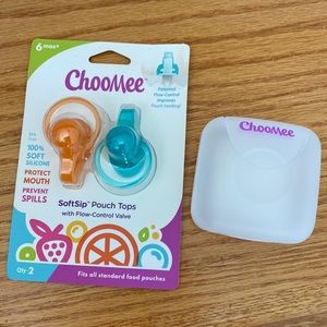 ChooMee SoftSip Pouch Tops + BONUS Case